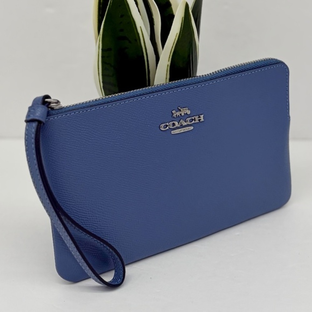 Coach Large Corner Zip Wristlet Wallet